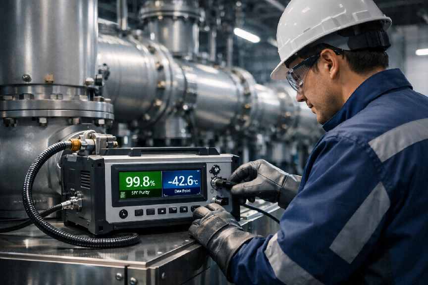 SF6综合测试仪使用场景