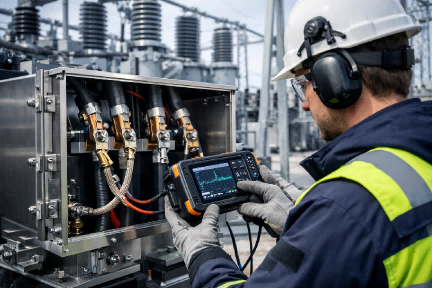 高压电缆接地状态带电评估系统