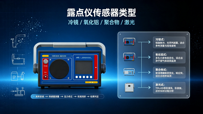 冷静式<a href='https://www.kanggaote.com/products/c/Dew-point-meter'>露点仪</a>-朝露（<a href='https://www.kanggaote.com/kgtldy'>CDPM-1000</a>）