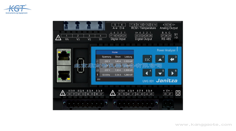 德国Janitza UMG801电能质量分析仪